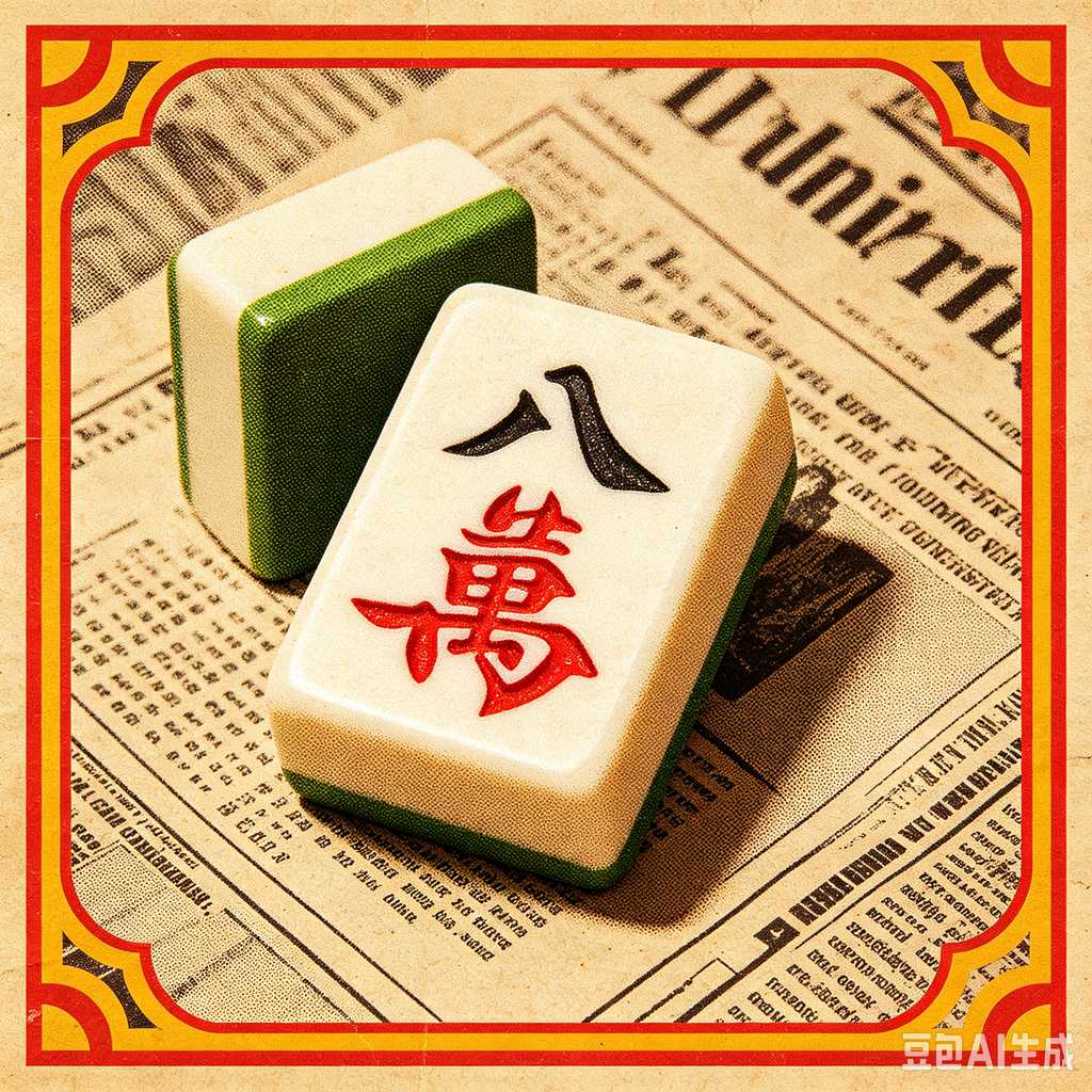 artistic mahjong tiles set